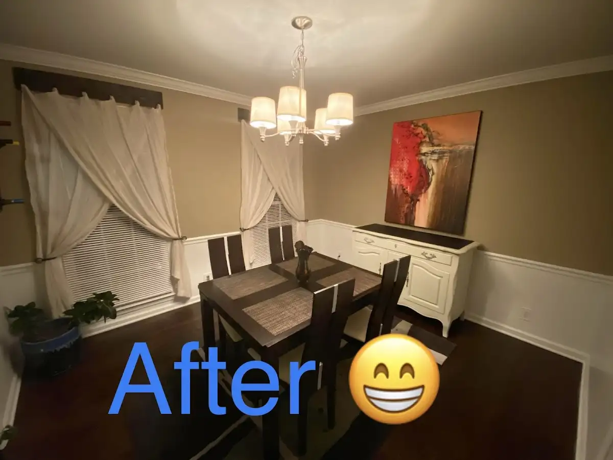 Professional dining room restoration after water damage in Lake Grove